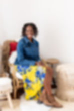 Westerville studio senior portrait showing what to wear a long skirt