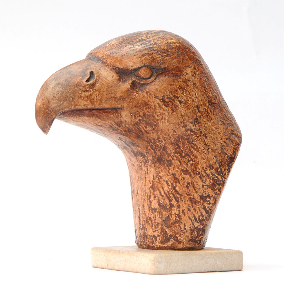 Thumbnail: Tawny Eagle (Ceramic Sculpture)