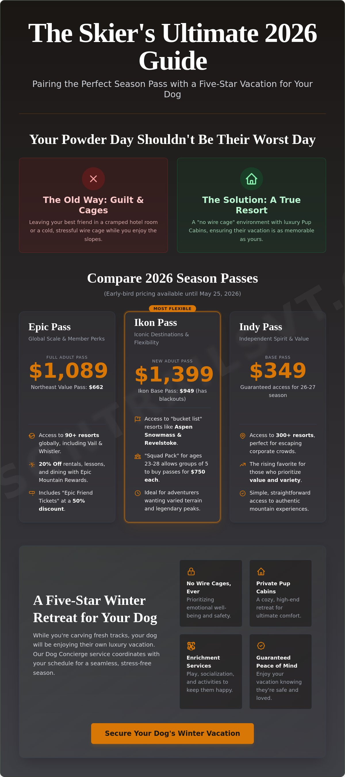 Ski season passes
