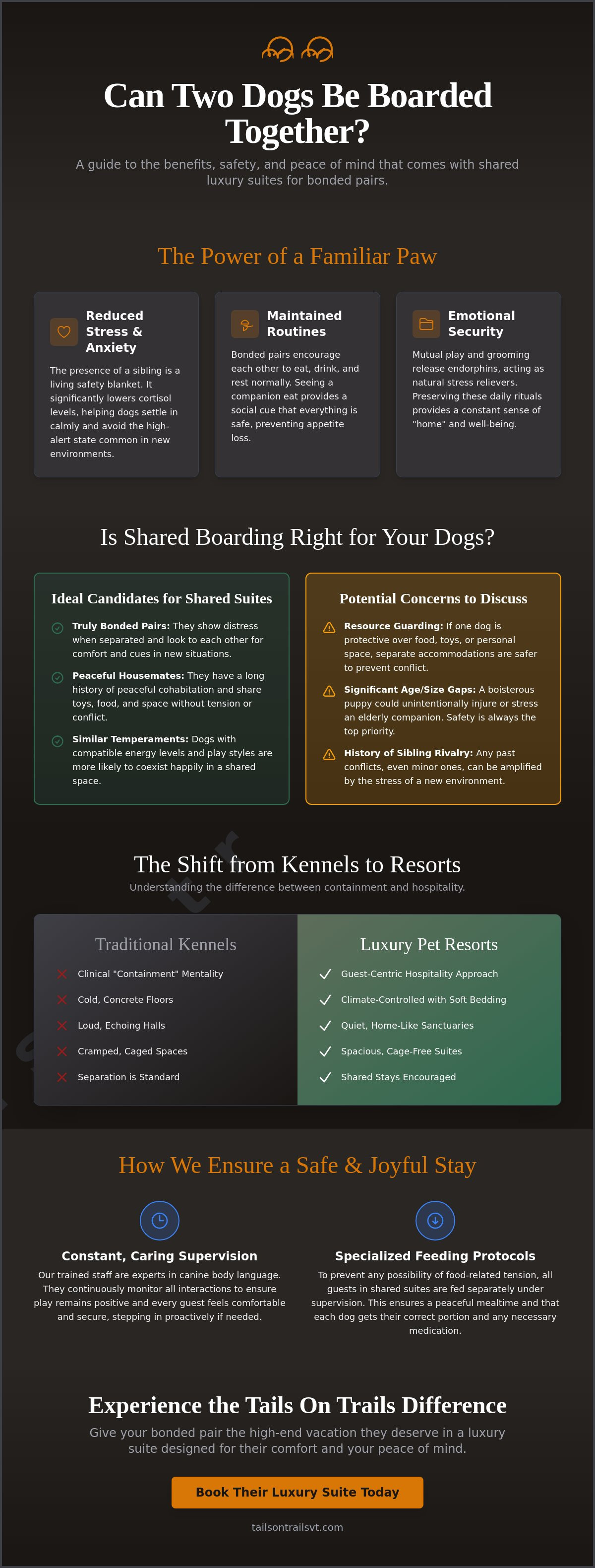 Can two dogs be boarded together
