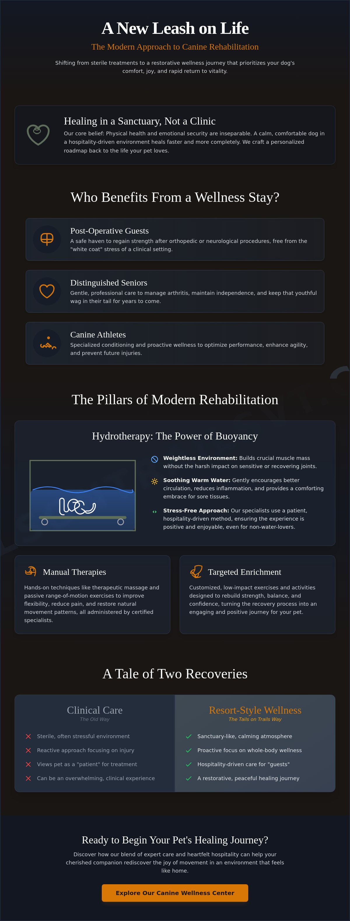 Dog rehabilitation