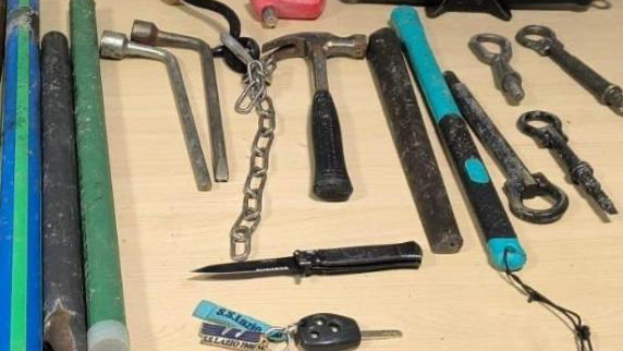 L'arsenale sequestrato