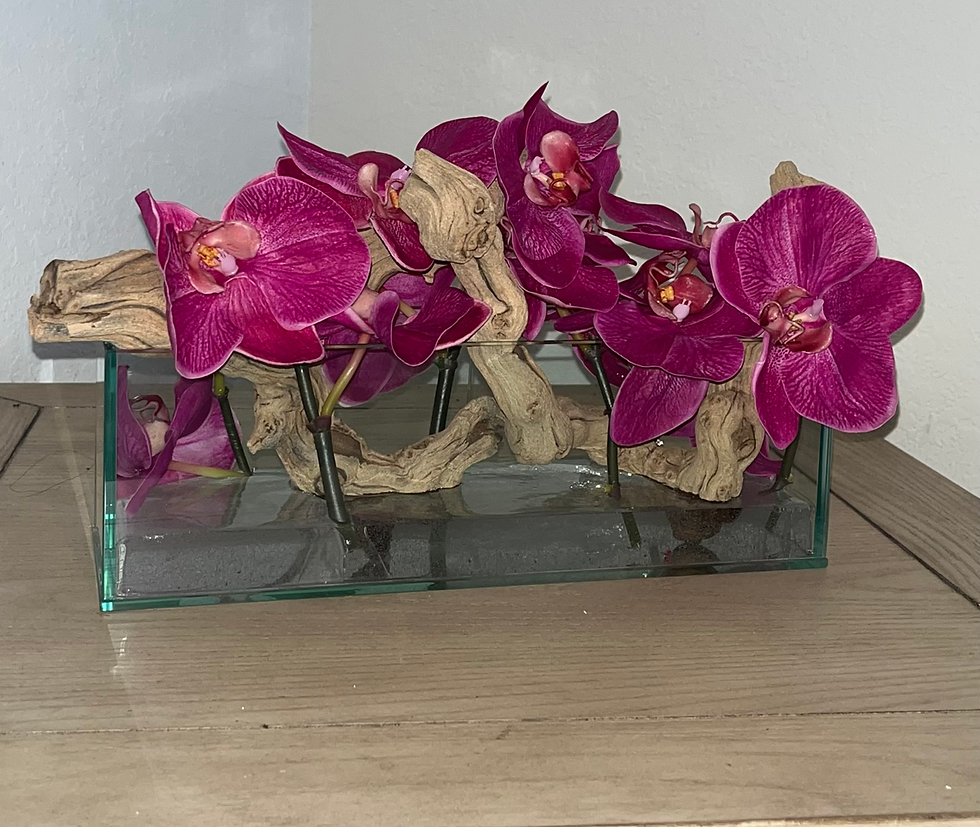 Thumbnail: Paradise Arrangement , Pink Orchid , Glass vase 
