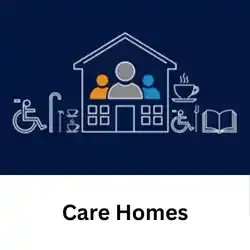 hse property checks logo for care homes