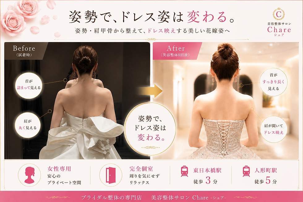 ブライダル整体とエステは併用できる?日本橋人形町