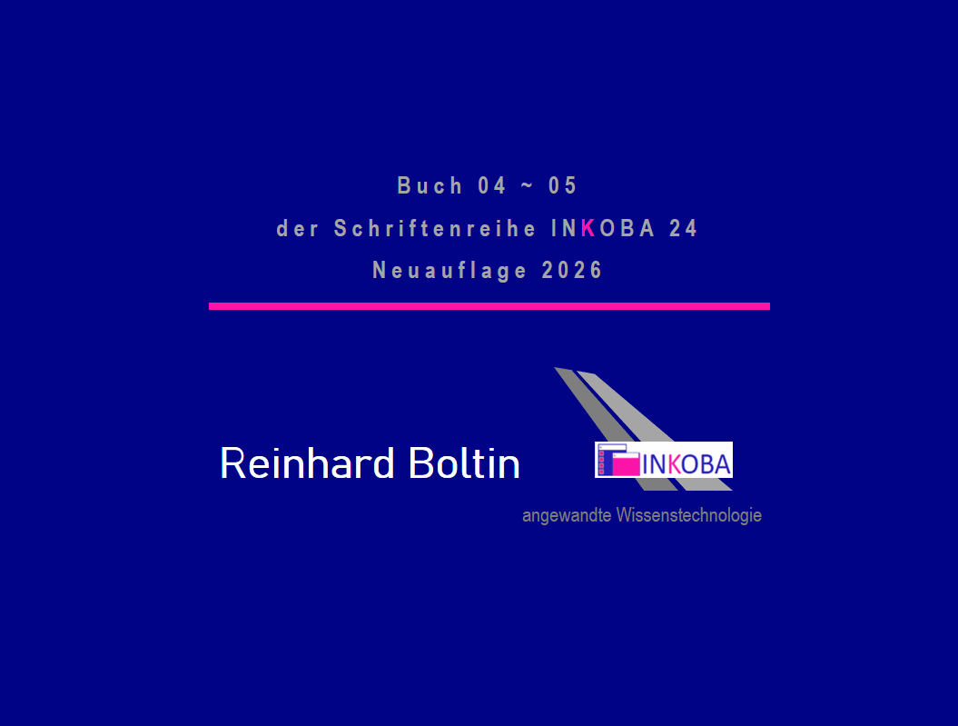ANKÜNDIGUNG DER NEUEN BÄNDE – INKOBA SCHRIFTENREIHE