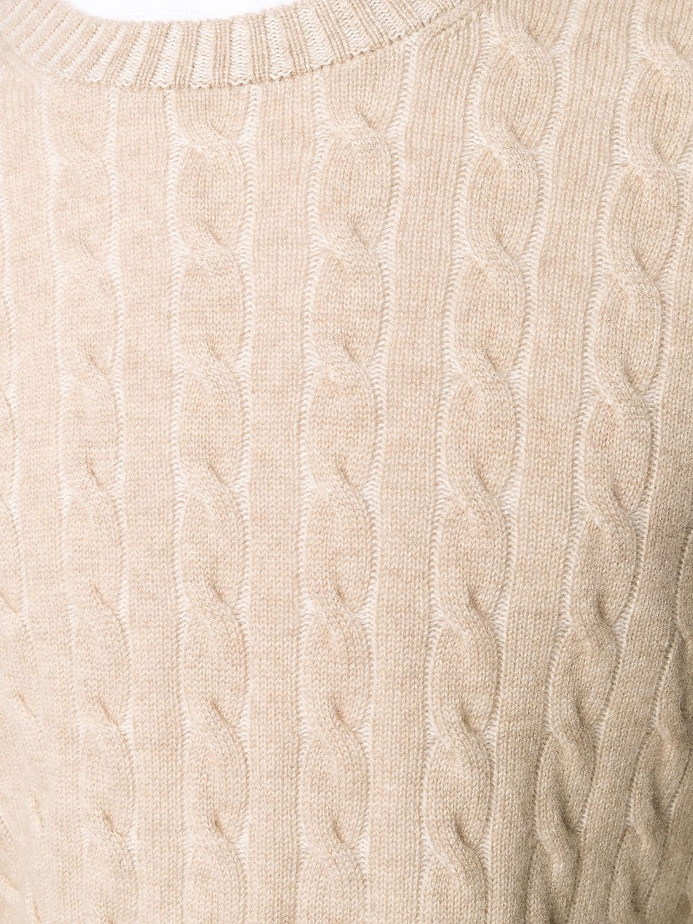 Thumbnail: Brunello Cucinelli Cashmere Cable-Knit Jumper