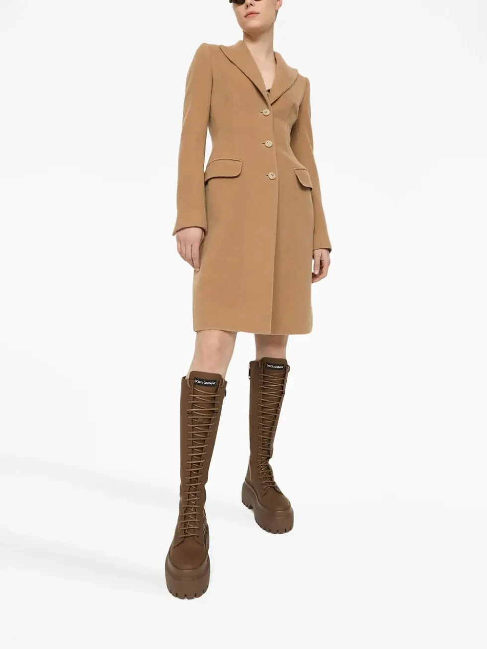 Thumbnail: Dolce & Gabbana Single-Breasted Midi Coat