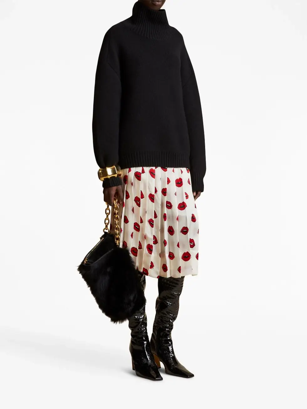 Thumbnail: KHAITE The Landen Sweater in Black