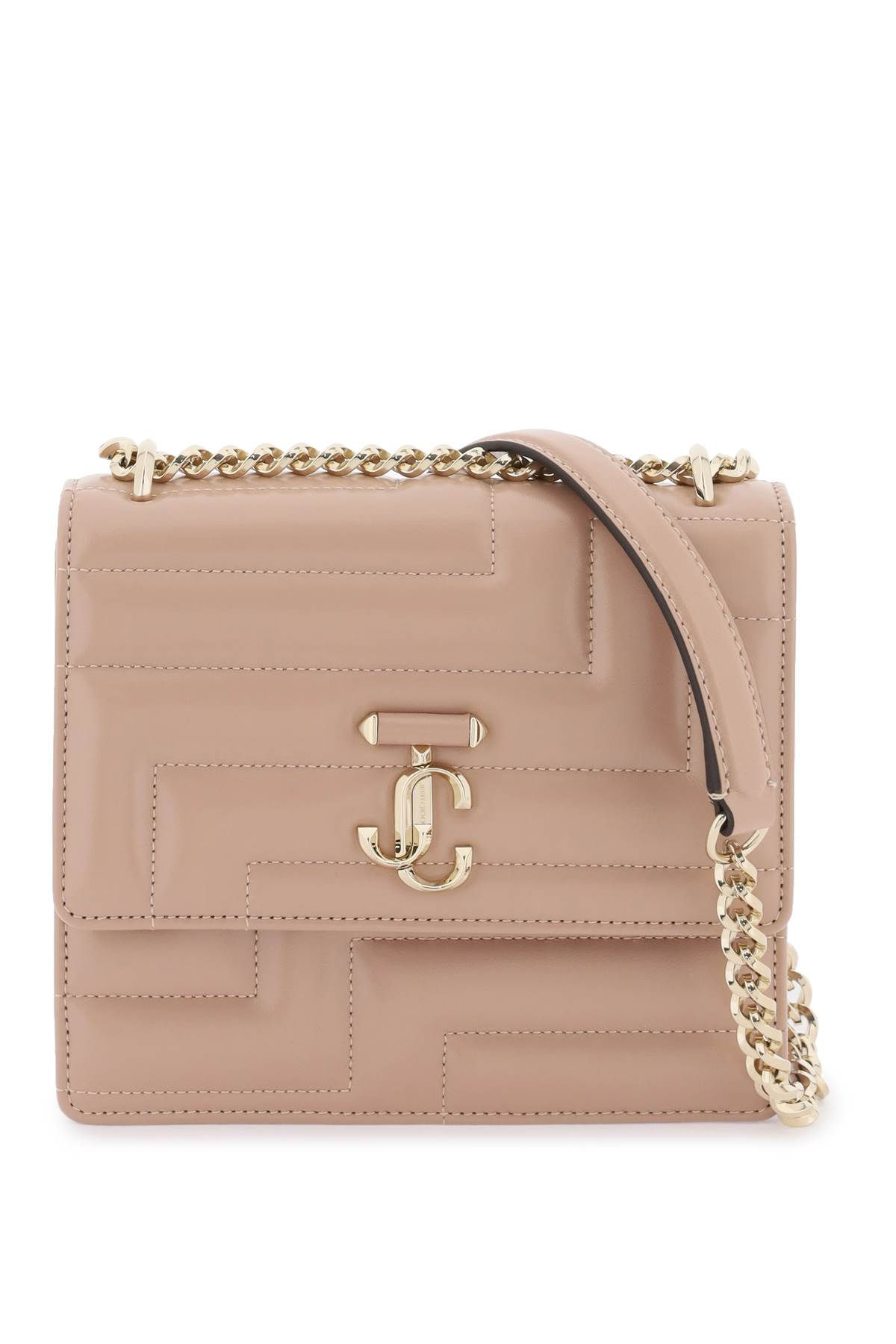 Jimmy Choo Avenue Quad Leather Shoulder Bag