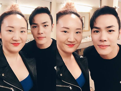 휘성씨 메이크업 & 헤어 👊_•_완전 매너남. 나보고 셀카 처음 찍은거