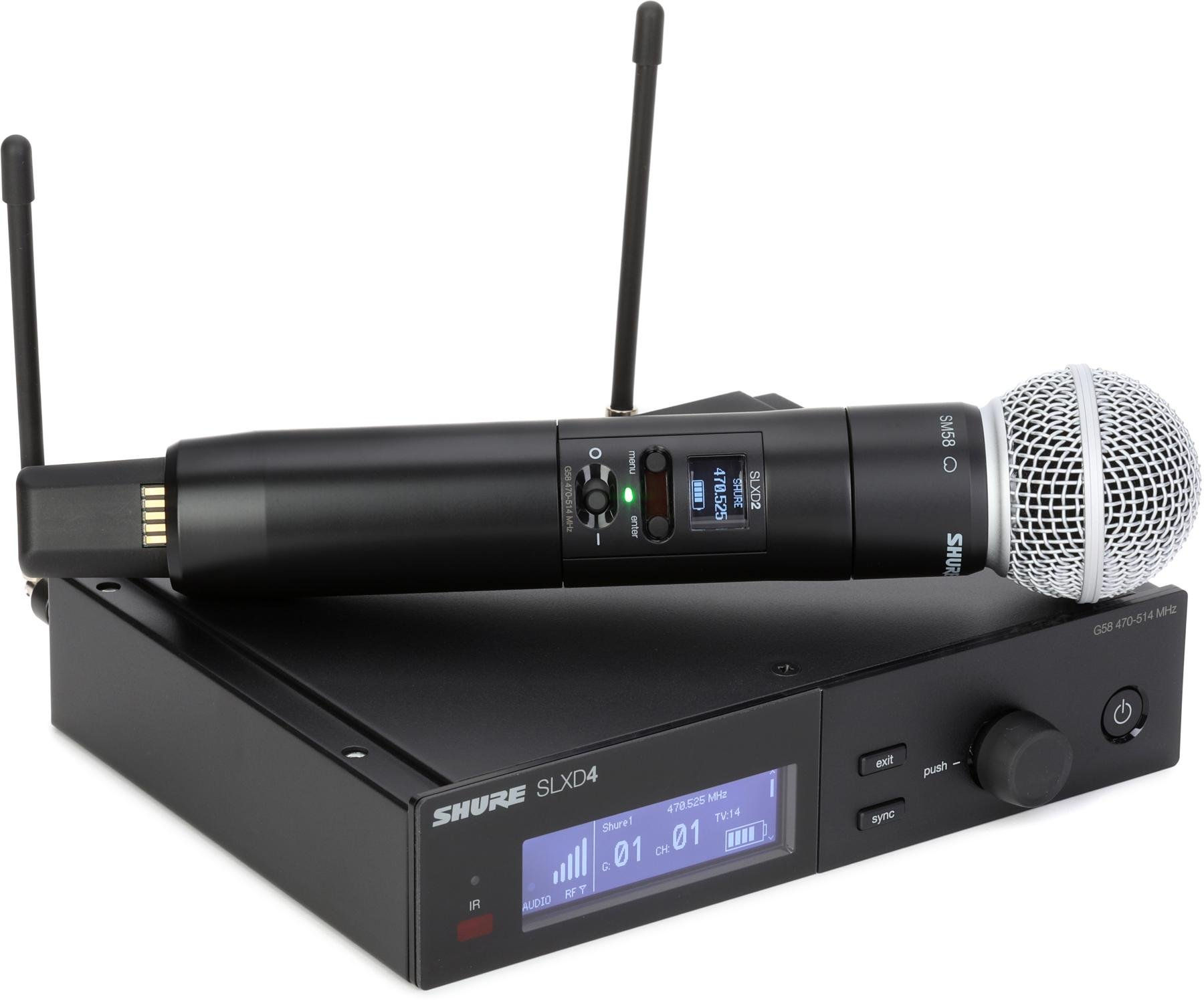 Shure SLXD24/SM58 Digital Wireless Handheld Microphone System - G58 Band