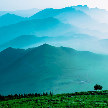 山の風景