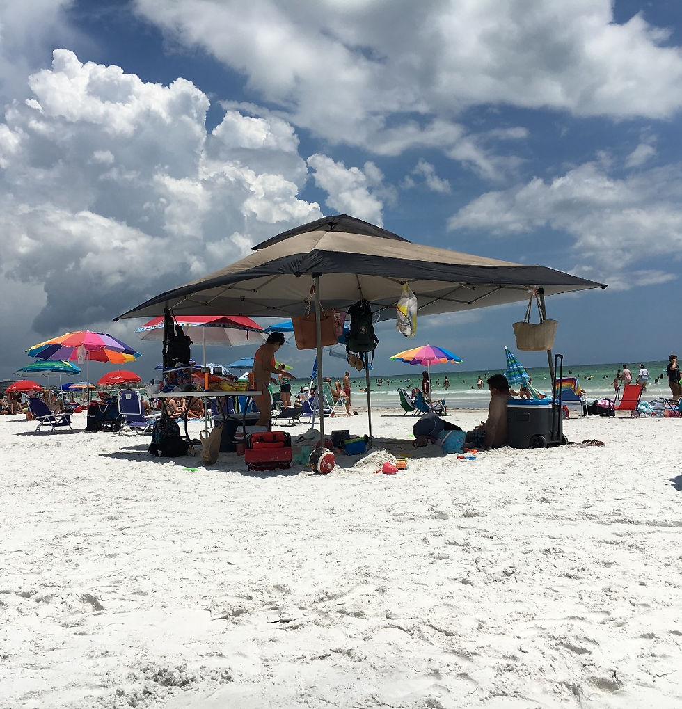 Fru ResGlas på Siesta Beach - USA:s bästa strand