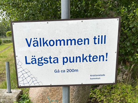 Sveriges lägsta punkt