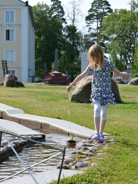 Minikanal vid Norrqvarn i Västergötland