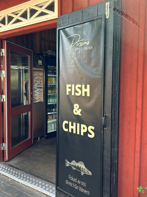 Fish & Chips hos Perssons i backen, Sjötorp 