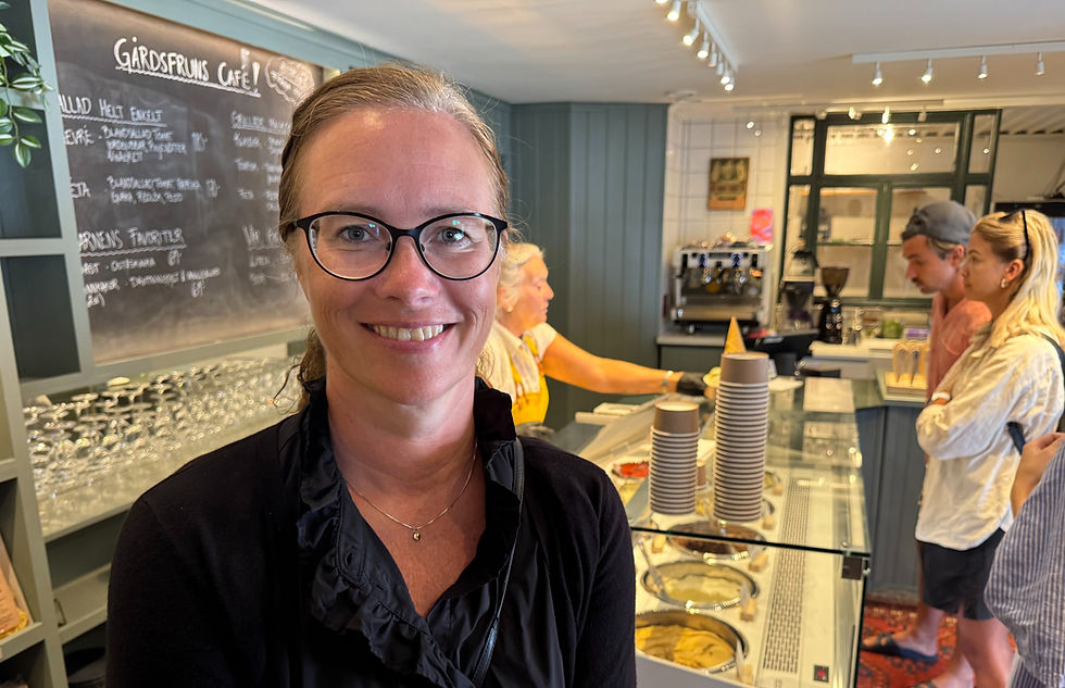 Mera finfin gelato hos Gårdsfrun i Hagelstad på norra Öland