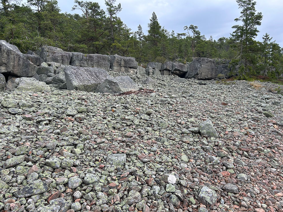 Fru ResGlad på september-vandring i Hornslandet utanför Hudiksvall i Hälsingland