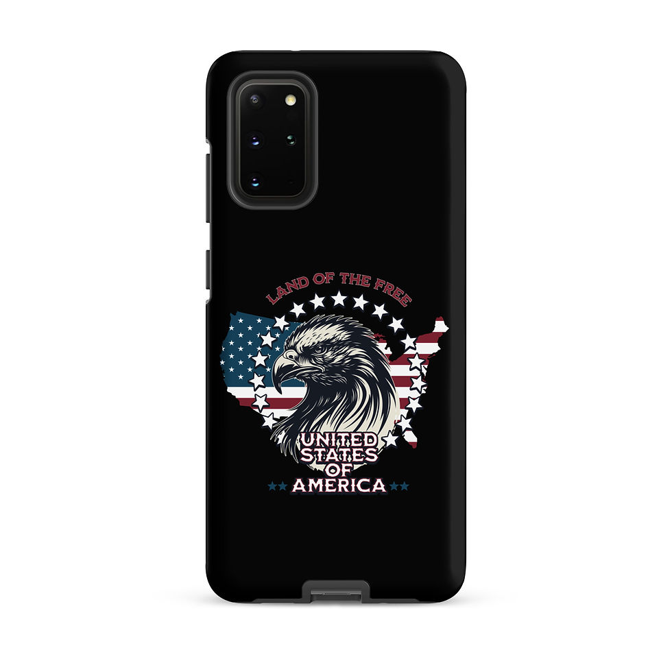 Thumbnail: Patriotic phone case for Samsung with image of bald eagle