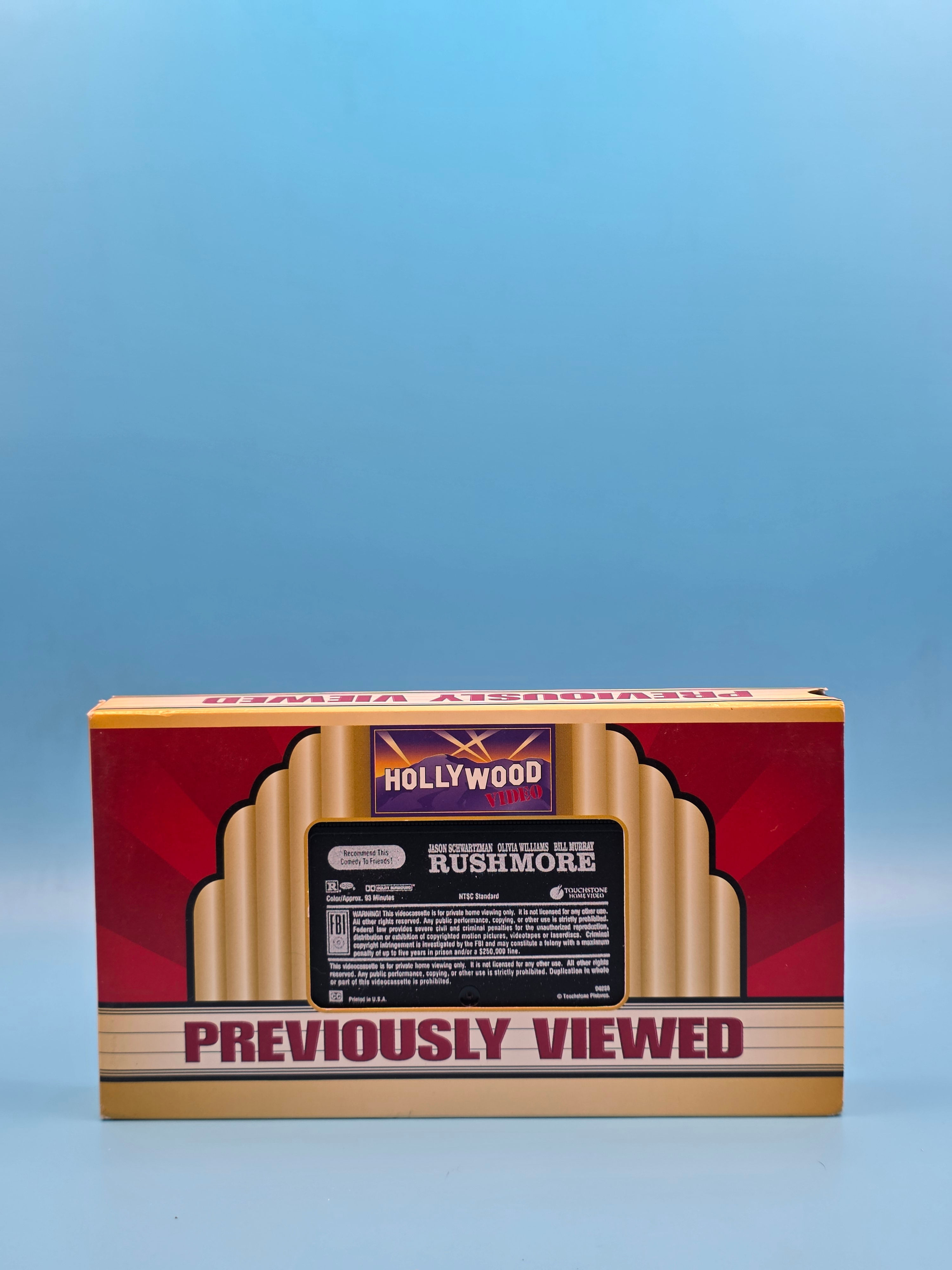 Rushmore (Hollywood video sleeve)