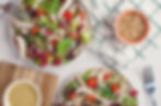 Arranged Food and Objects