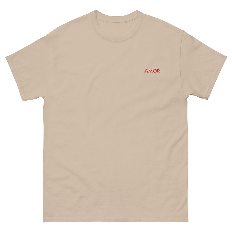 Tシャツ・カットソー AMOR T-SHIRT Amor T-Shirt – Minimalist Embroidered Tee