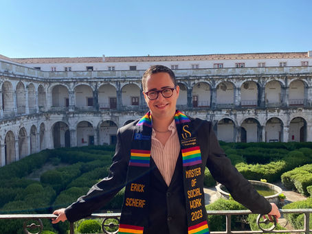 I graduated with a Master's degree in Social Work 🎉🥳