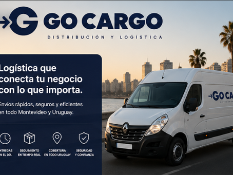 Camioneta de GoCargo realizando envíos en Montevideo