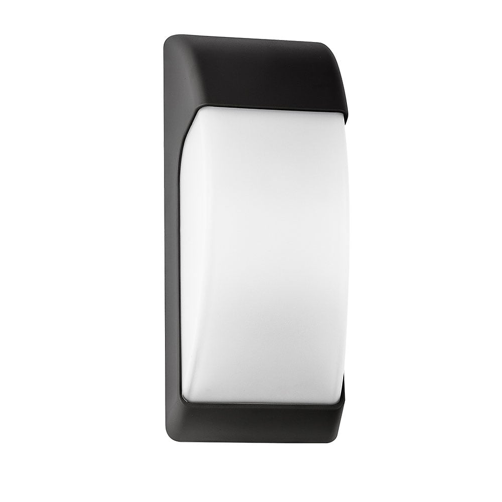 OUTDOOR APPLIANCE SPELLED 1XE27 BLACK IP65 POLYCARBONATE 32X12.9X13 CM