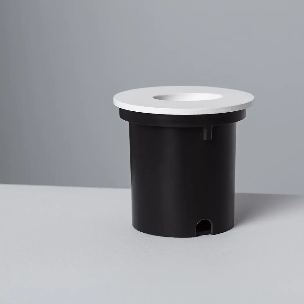 Miniatura: Baliza LED 1W Empotrable Pared Circular Blanco Adam