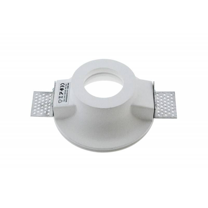 Miniatura: Aro downlight empotrable redondo de Escayola GU10 trimless