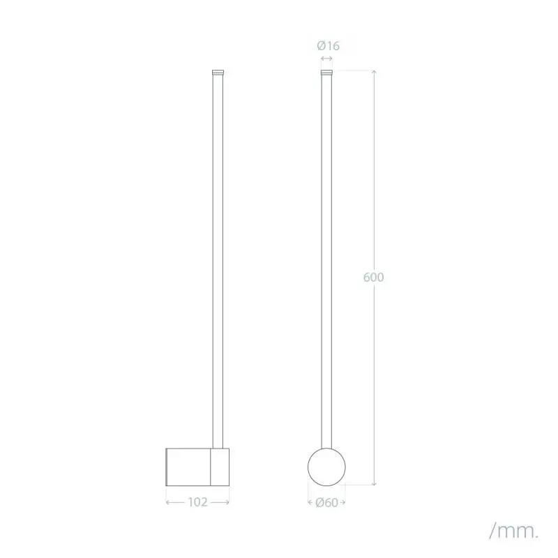 Miniatura: Aplique de Pared LED 10W de Metal DeLux