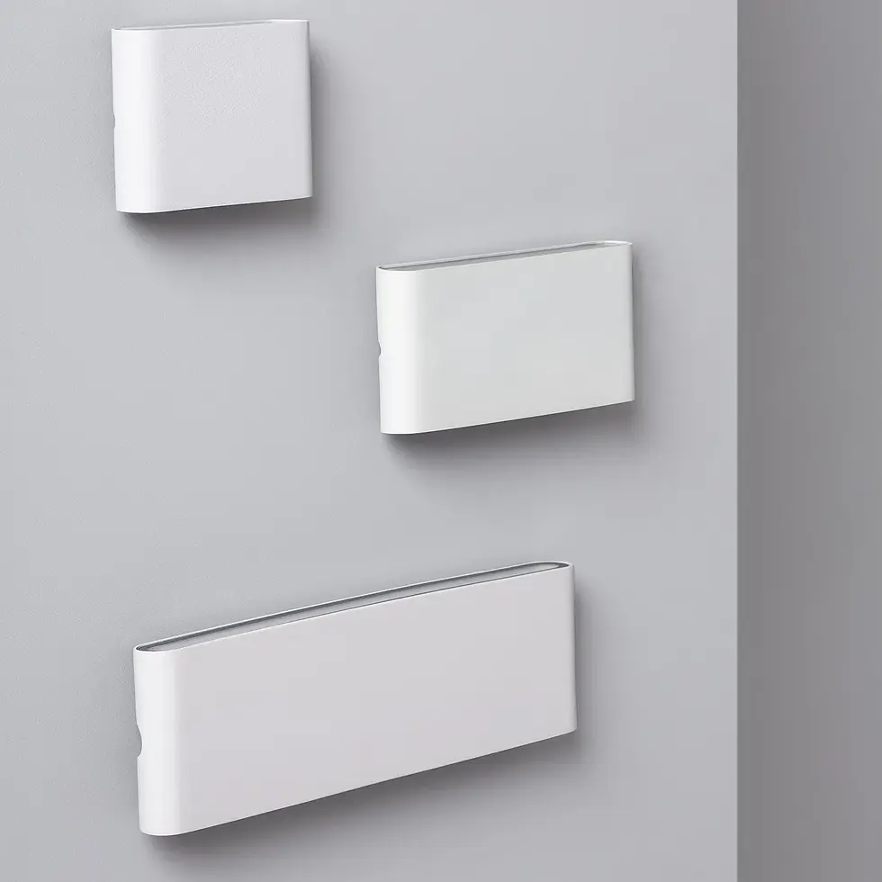 Miniatura: Aplique de Pared LED 6W de Aluminio Cuadrado para Exterior Iluminación Doble Car