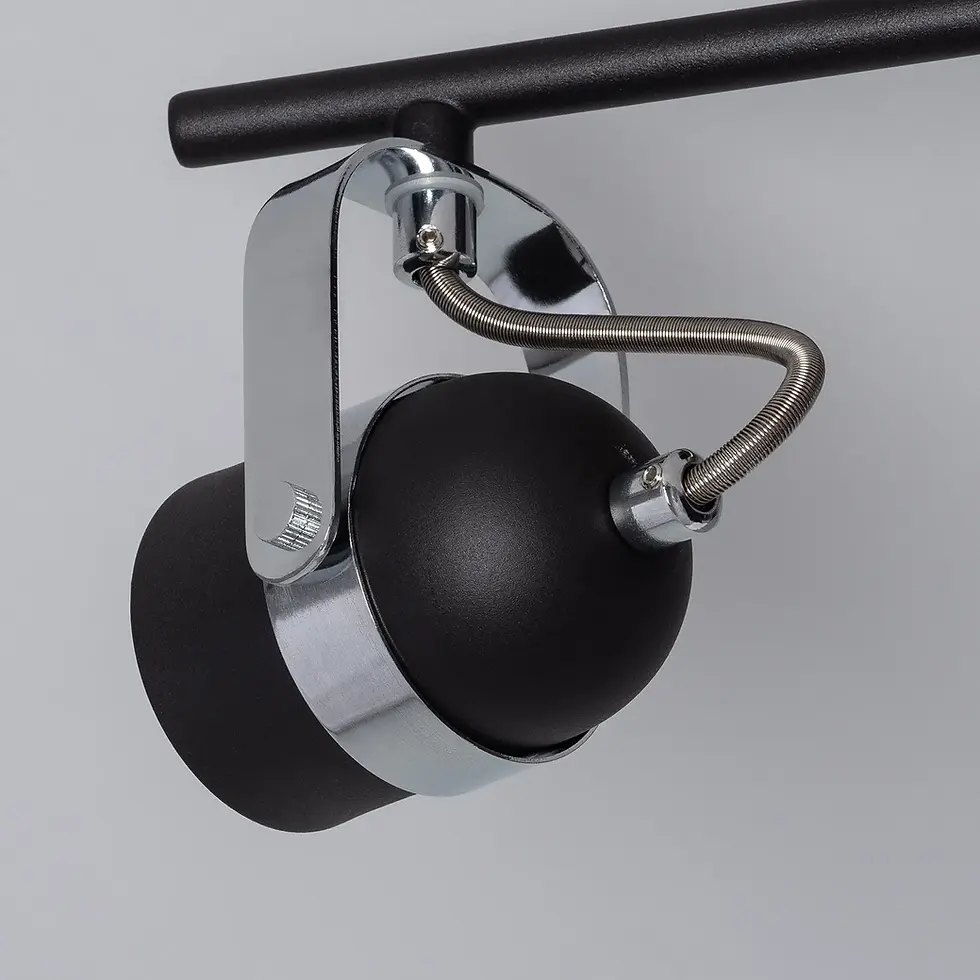 Miniatura: Lámpara de Techo Orientable Aluminio 3 Focos Negro Sinner