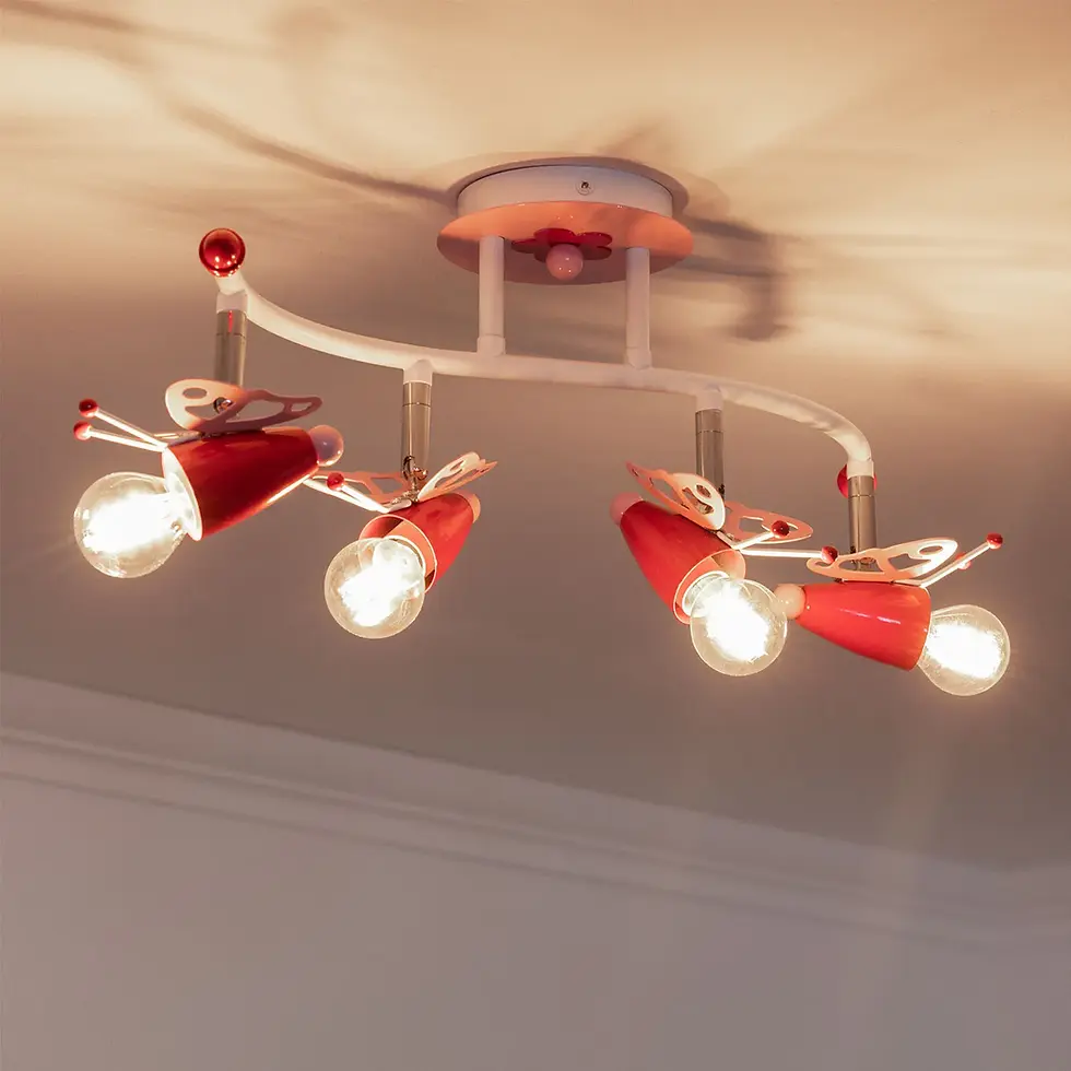 Thumbnail: Children's Ceiling Lamp Metal Papilio