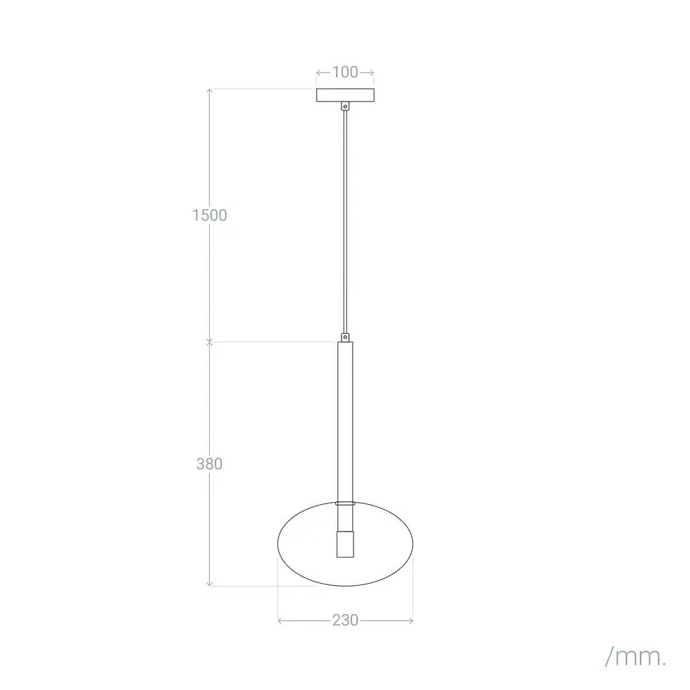Thumbnail: Metal and Glass Pendant Lamp Sella Lest