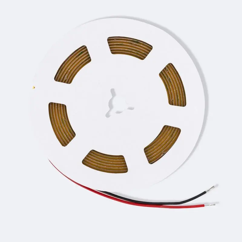 Miniatura: Tira LED 12V COB 320 LED/m 5m 10W/m 1000lm/m Ancho 8mm Corte 2.5cm IP20 CRI90