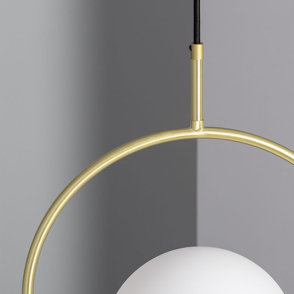 Thumbnail: Pendant Lamp Metal and Glass Moonlight Diplo