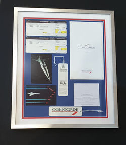 Concorde flight memorabilia