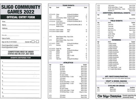 Community Games Art Competition and Entry