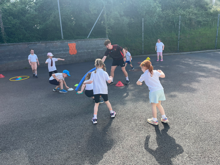 Junior Infants enjoy our GAA Sports Day