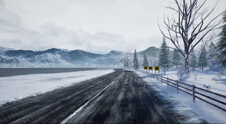 (Pre) "Racing Track" Winter Landscape