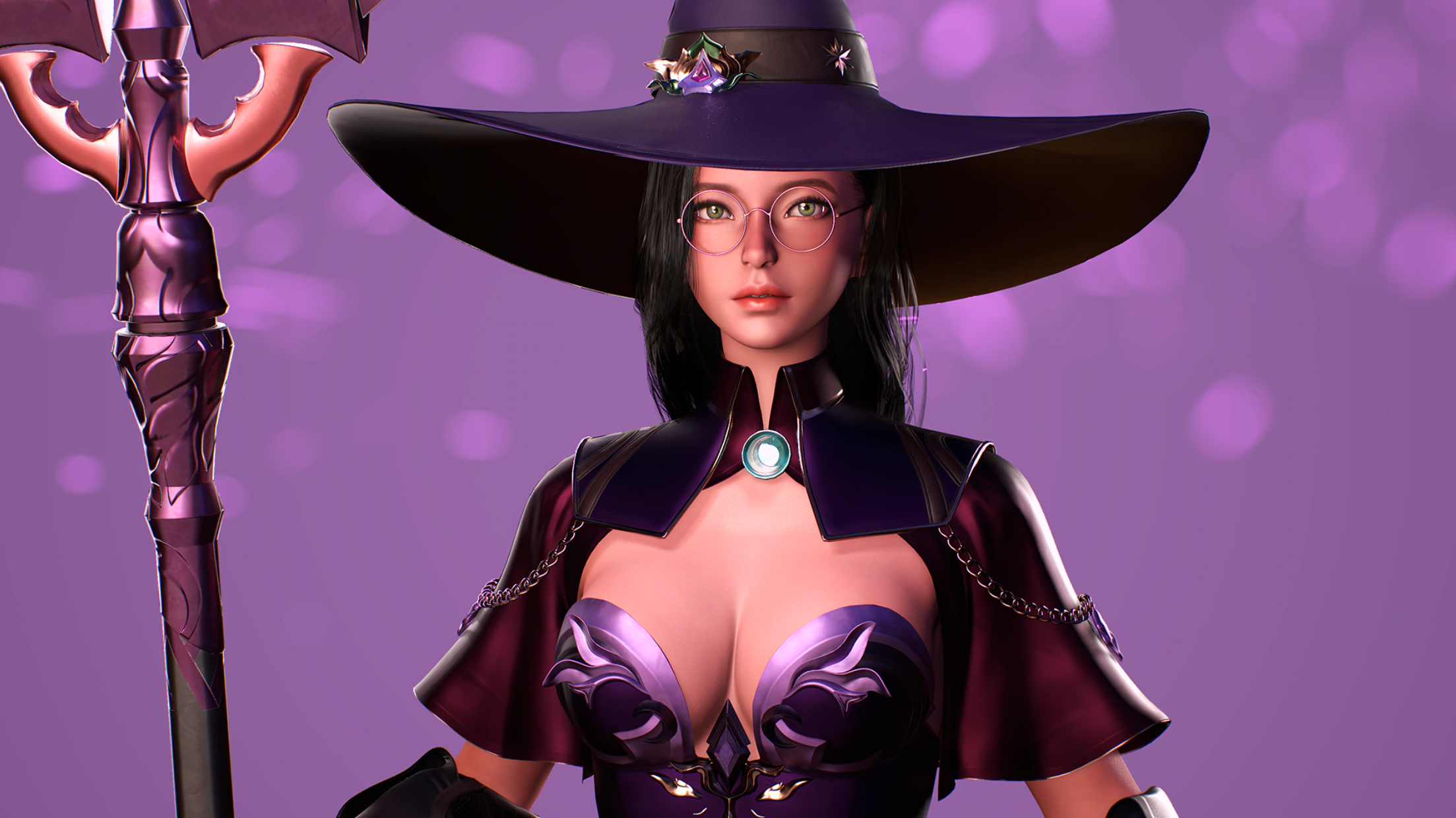 (Pre) Kind Witch - Game Ready Stylized MMORPG FPS Realistic Modular Character