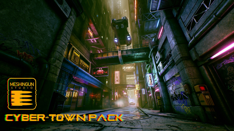 Cyber-Town Pack - Meshingun Studio