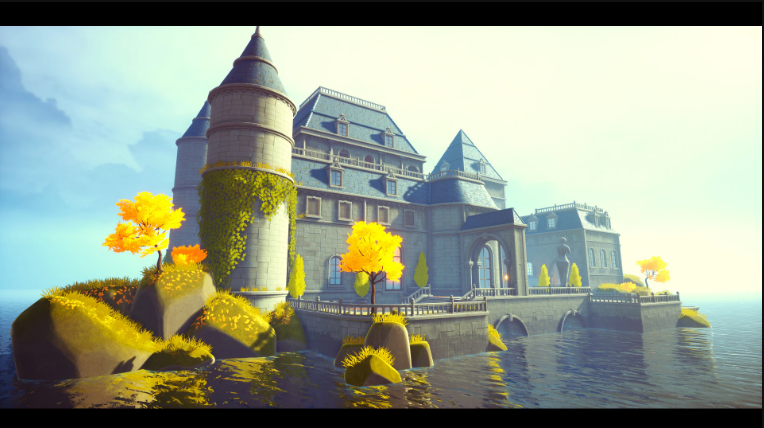 Stylized castle