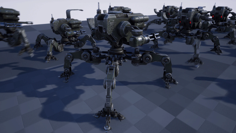 SCI FI: QUADRAPED MECH