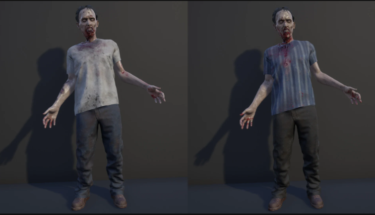 Zombie with T-Shirt