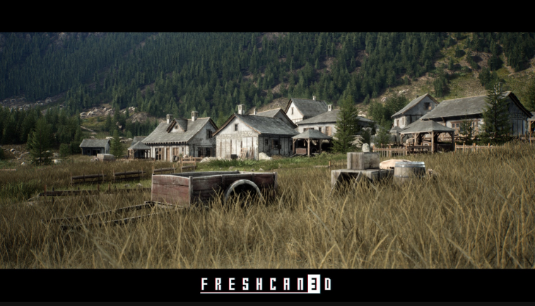 Mountain Village Environment