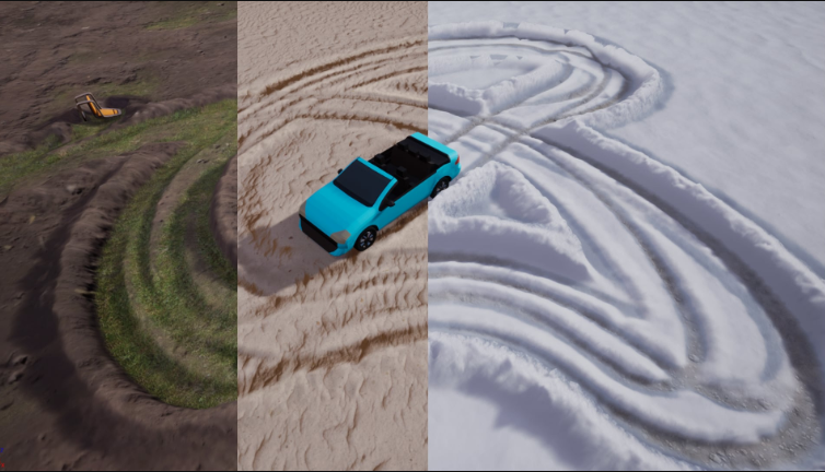 Interactive Snowfield